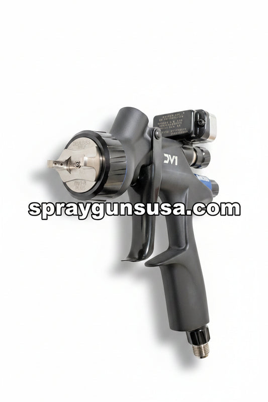 DevilBiss® 704504 DV1-B PLUS HVLP Uncupped Basecoat Spray Gun, 1.2, 1.3, 1.4 mm Nozzle, HVLP Uncupped