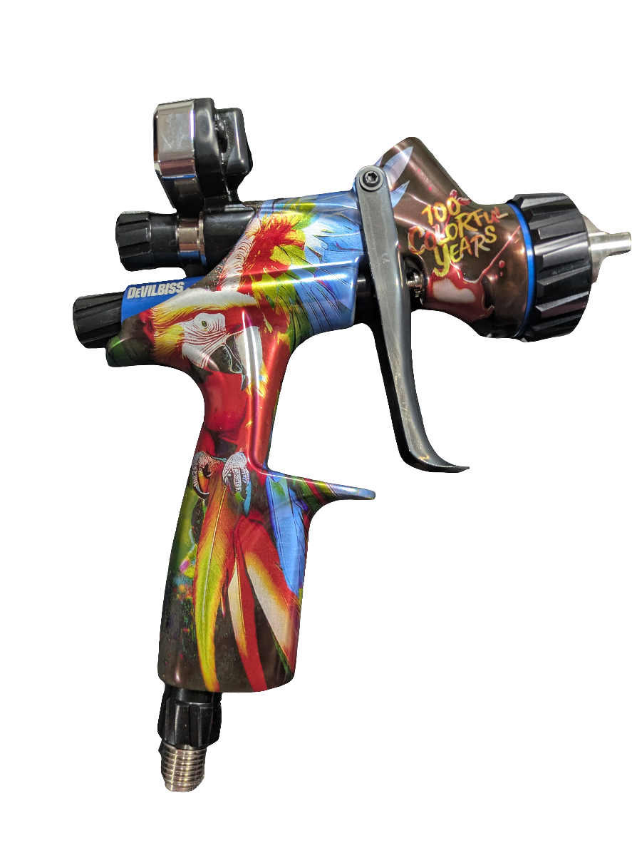 LIMITED EDITION DEVILBISS DV1 GLASURIT 100 SPRAY GUN W/DIGITAL GAUGE